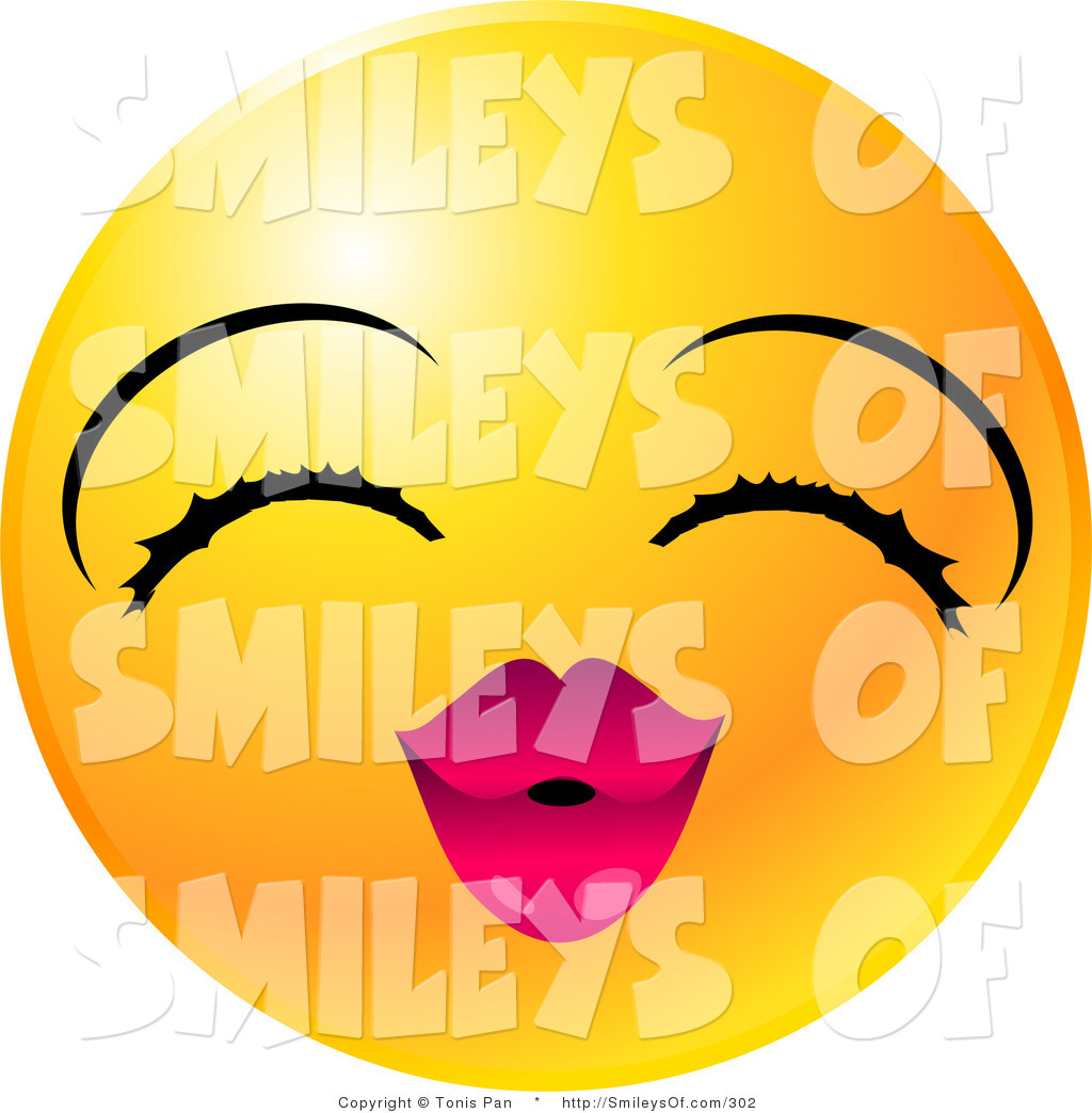 1024x1044 Kissing Smiley Face Clipart
