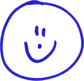 358x346 Blue Smiley Face Clipart