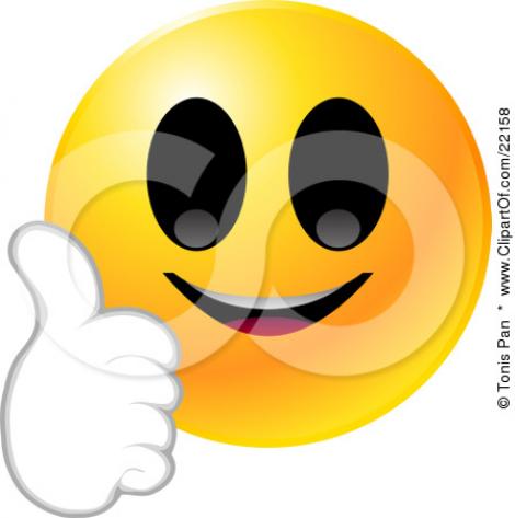 470x473 Smileys Clipart Proud Face