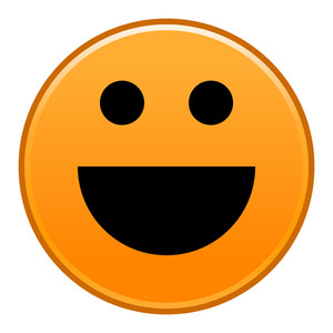 300x300 Cheerful Smiley Face Royalty Free Stock Image