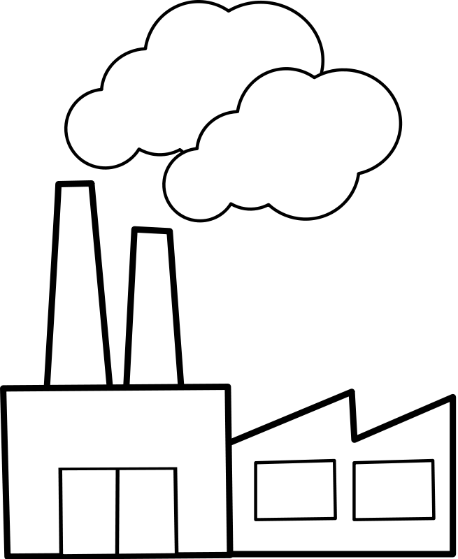 655x800 Factory Building With Smoke Stacks Clipar Clip Art Library