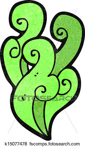 274x470 Clip Art Of Retro Cartoon Smoke Swirl Element K15077478