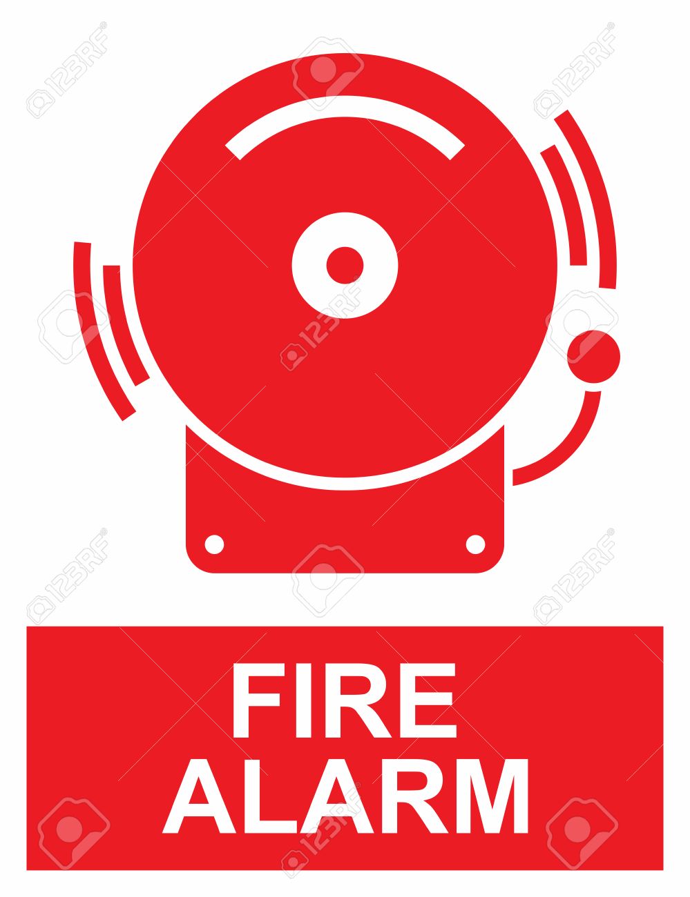999x1300 Fire Alarm Sign Royalty Free Cliparts, Vectors, And Stock