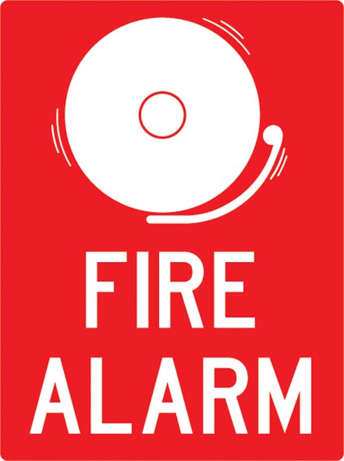 500x670 Fire Alarm Signs Clipart