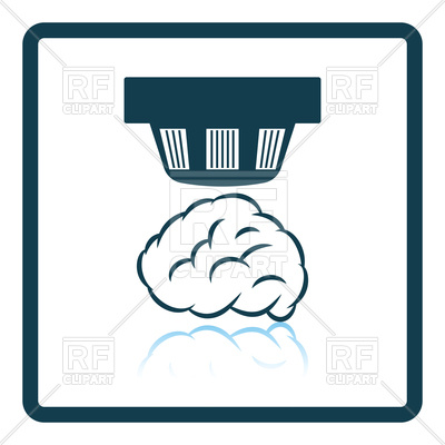 400x400 Smoke Sensor Icon Royalty Free Vector Clip Art Image