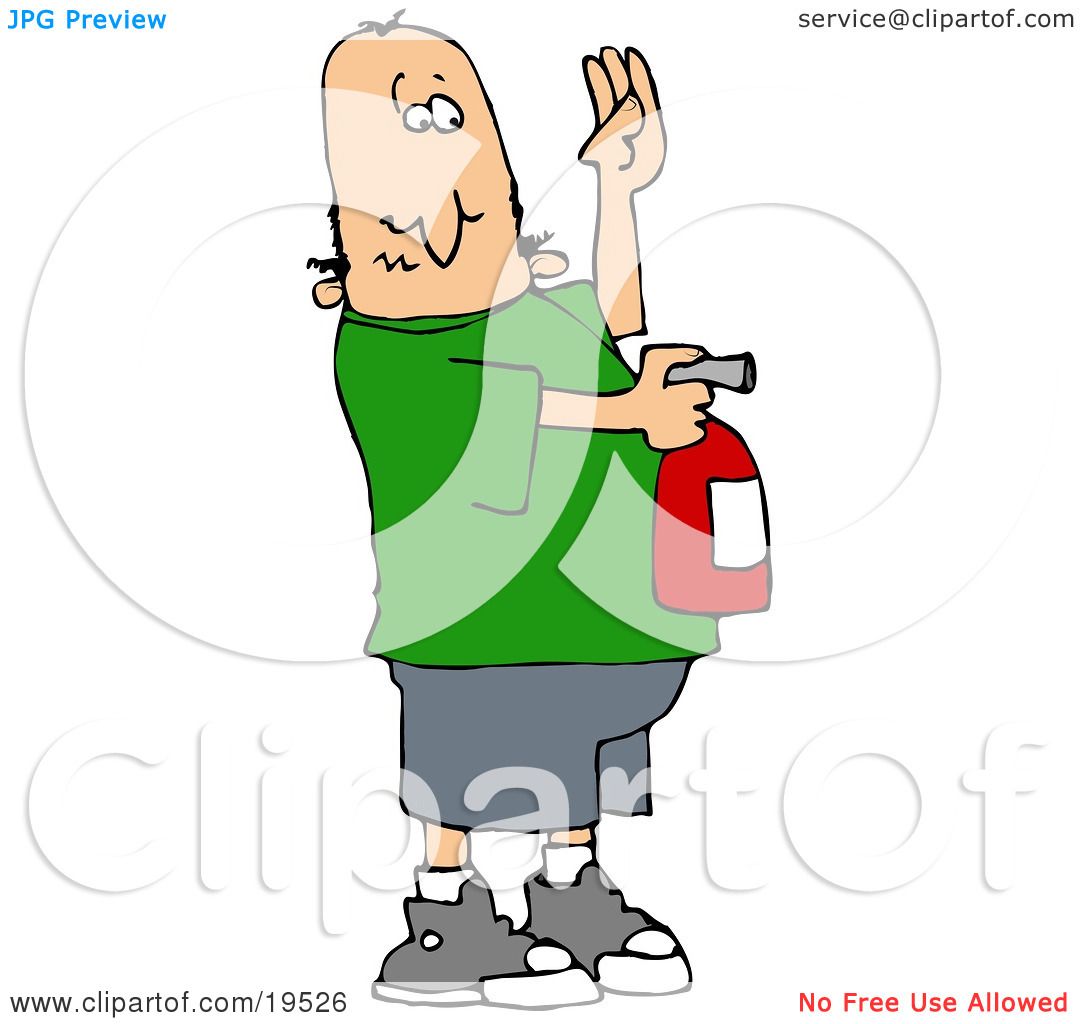1080x1024 Clipart Of A Cartoon Caucasian Maintenance Worker Man On A Ladder