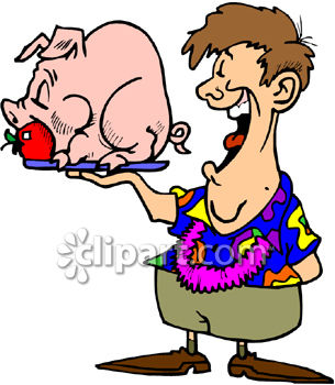 305x350 Hog Roast Clip Art