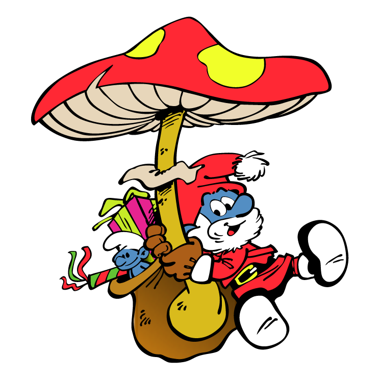 745x745 Santa Smurf Free Vector 4vector