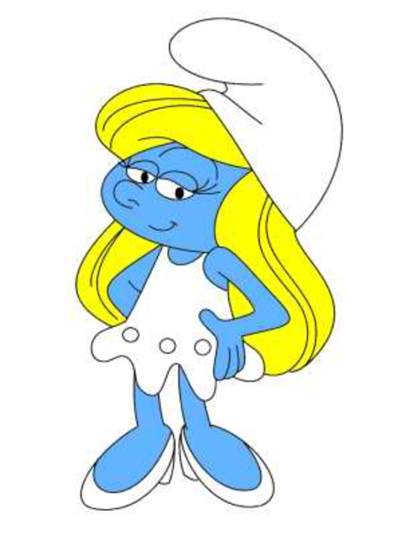 450x600 Smurfette Clip Art Vector Clipart Panda
