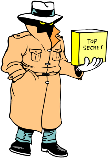 350x508 Secret Agent Clip Art