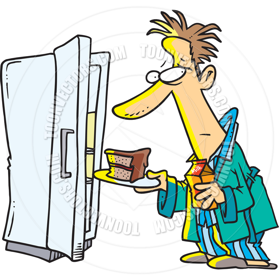 940x940 Cartoon Midnight Snack By Ron Leishman Toon Vectors Eps