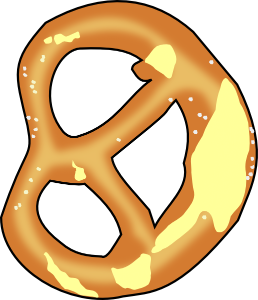 516x599 Pretzel Clip Art