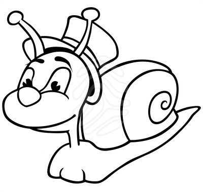 400x379 Head Clipart Snail