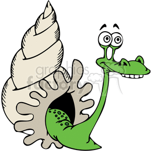 300x300 Royalty Free Funny Green Snail 377214 Vector Clip Art Image