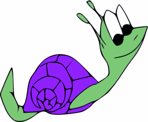 299x246 Snail With Purple Shell Clip Art