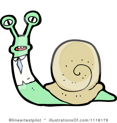 400x420 Snail Clipart Scared