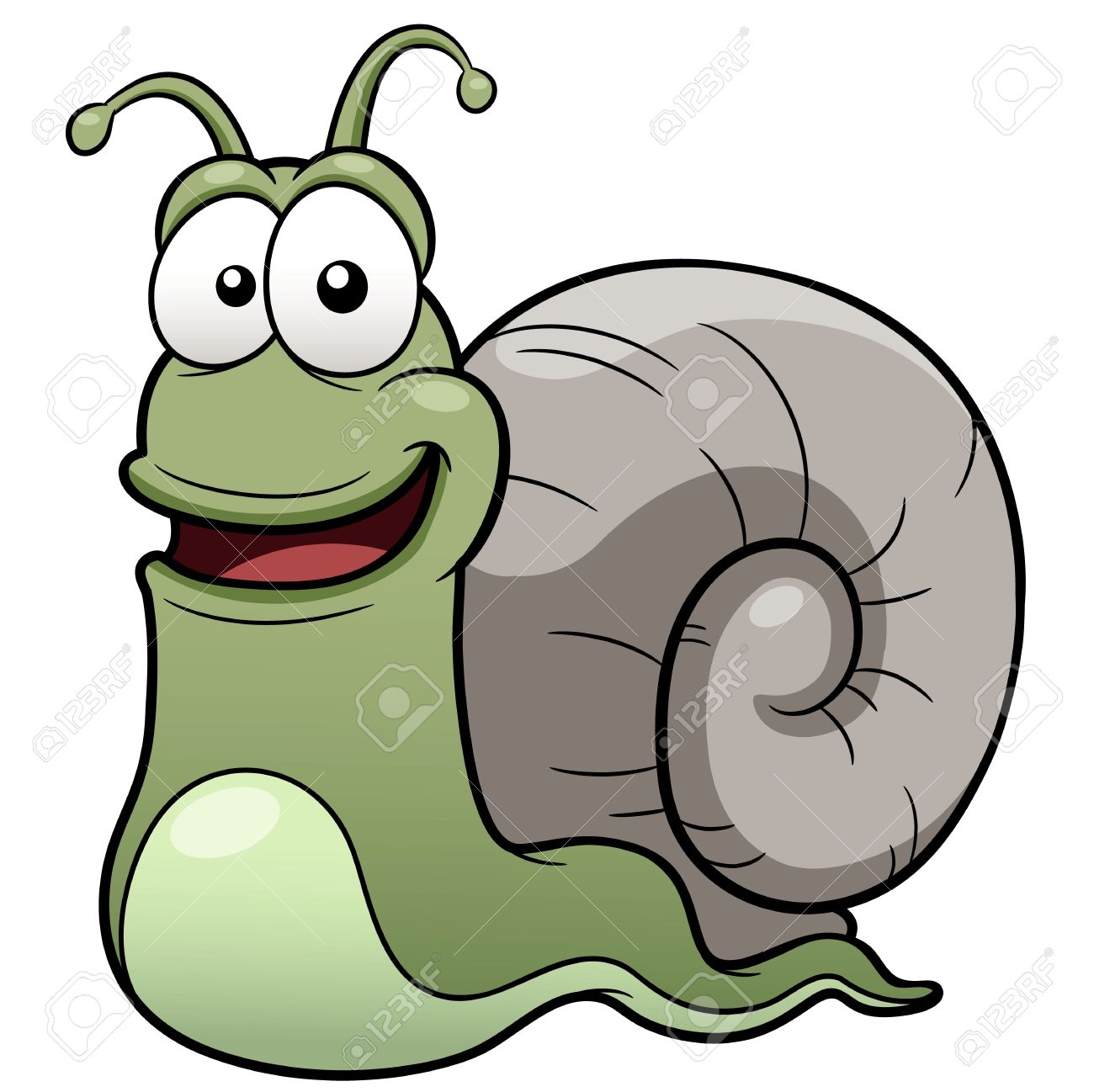 1300x1298 Vector Illustration Of Snail Cartoon Royalty Free Cliparts