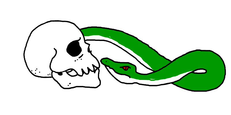 802x400 Skull, Snake, Monster, Skull And Snake, Snake And Skull Animated