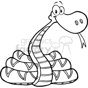 300x300 Royalty Free 5121 Snake Cartoon Character Royalty Free Rf Clipart