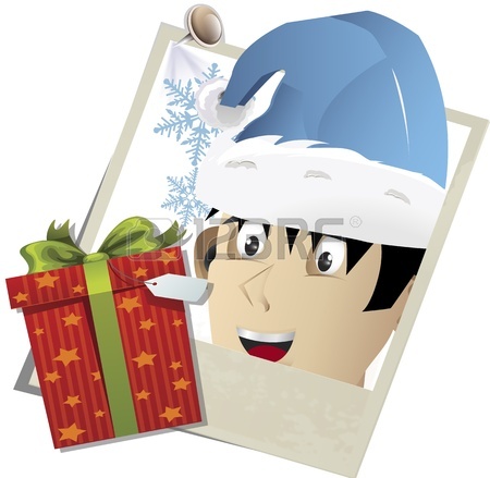 450x439 Mouse Carrying Gifts And Cake For Holiday Clip Art Image Royalty