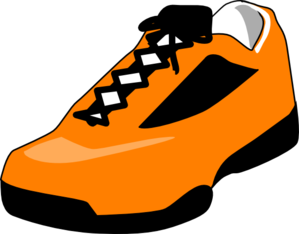 299x234 Orange Shoe Clip Art
