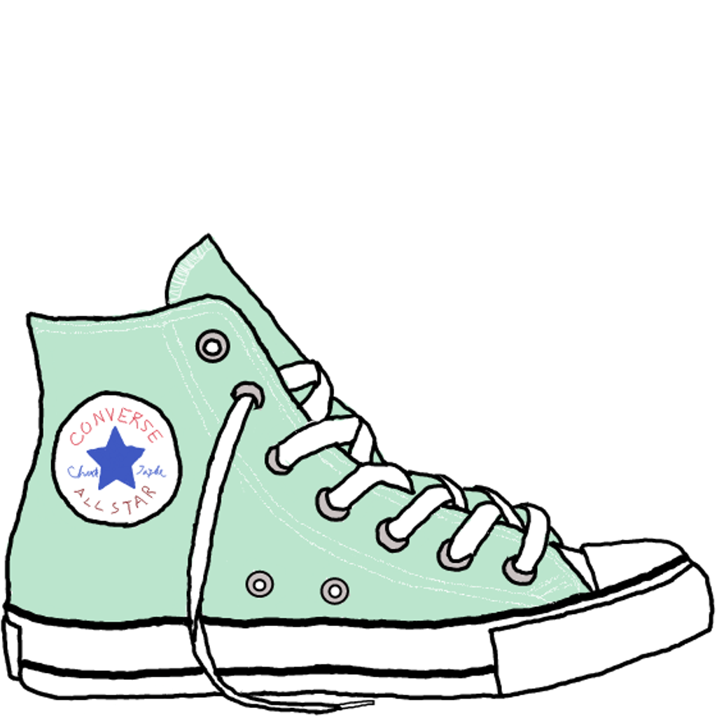 1024x1024 Drawn Sneakers Clip Art