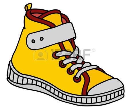 450x382 Black, Red And White Children's Sports Shoe Royalty Free Cliparts