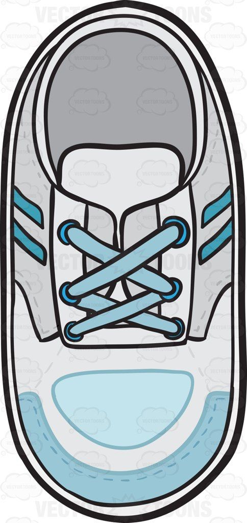 484x1024 Sneakers Clipart Shoelace