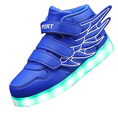 395x395 Kid Boy Girl Led Light Up Sneaker Athletic Wings Shoe