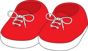 300x173 Gym Shoes Clipart Baby Shoe