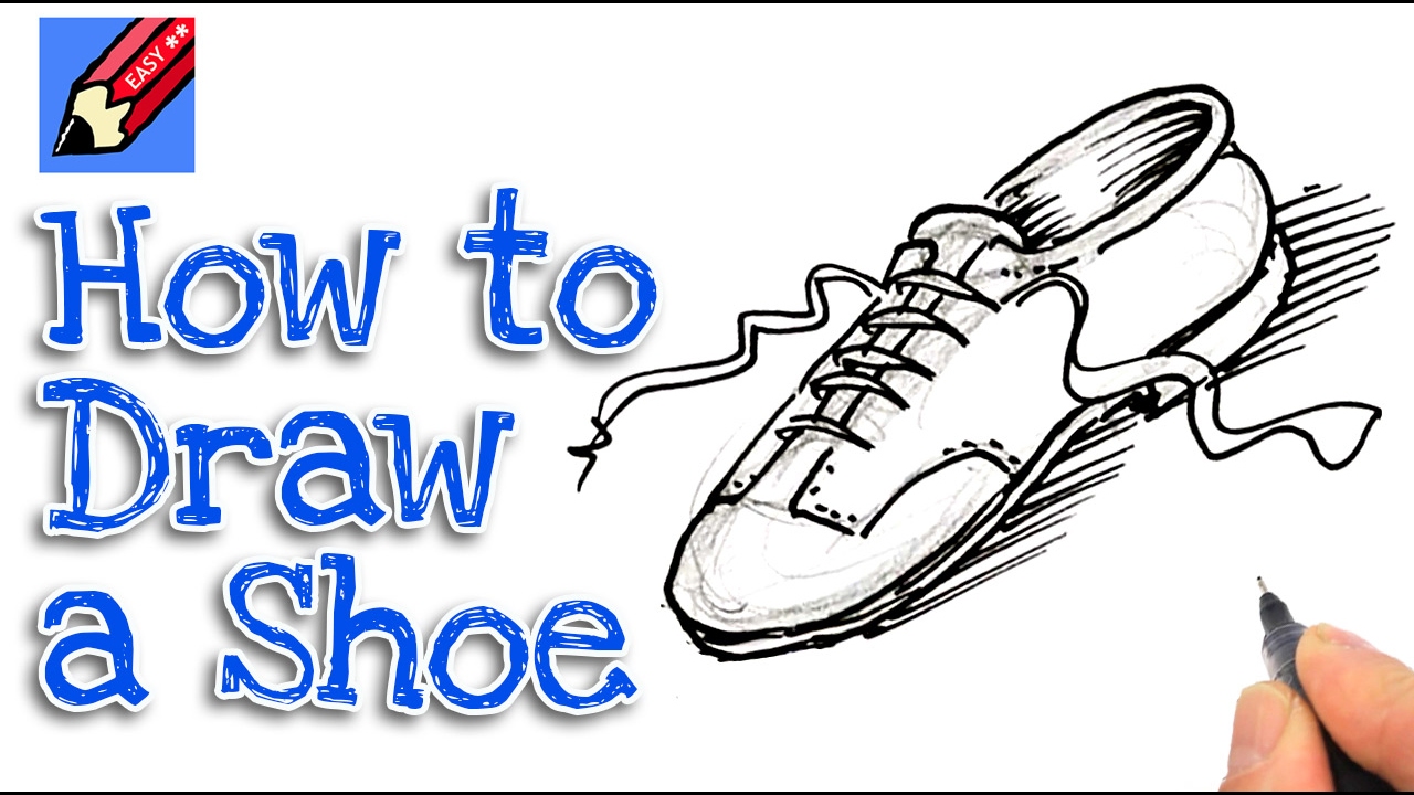 1280x720 Learn How To Draw A Shoe Real Easy For Kids And Beginners