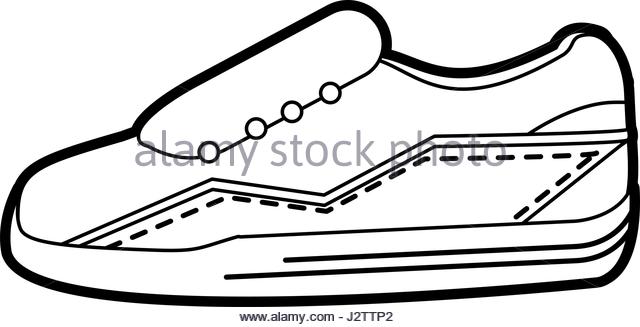 640x327 Sneakers Shoes Vector Drawing Illustration Stock Photos Amp Sneakers