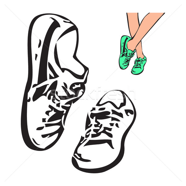 600x600 Sneakers Stock Vectors, Illustrations And Cliparts Stockfresh
