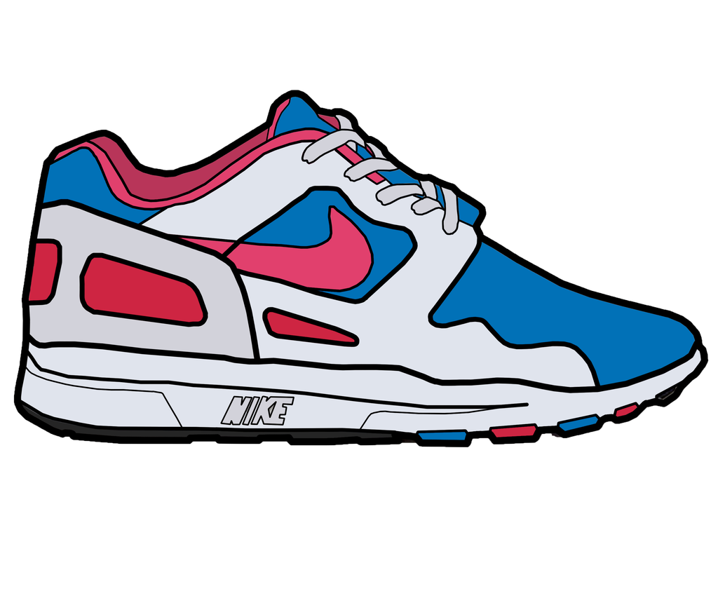 1024x853 Drawn Sneakers Clip Art