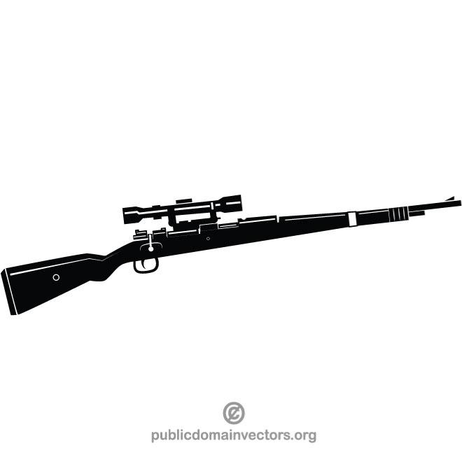 660x660 Sniper Rifle Vector Image