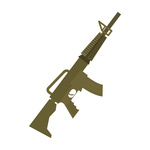 150x150 Sniper Rifle Royalty Free Vector Clip Art Image