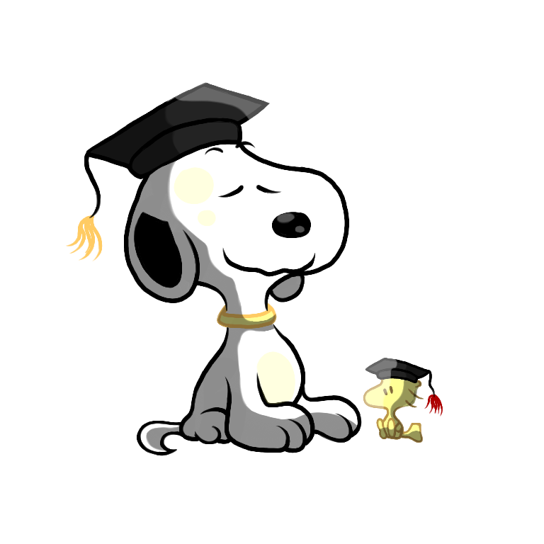 768x768 Snoopy Clipart Graduation