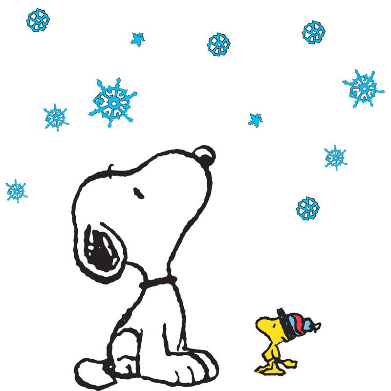 800x800 Snoopy Winter Clipart