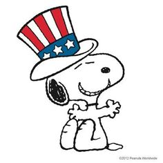 236x236 Patriotic Snoopy Clip Art