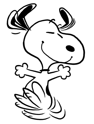 400x530 Classic Happy Snoopy