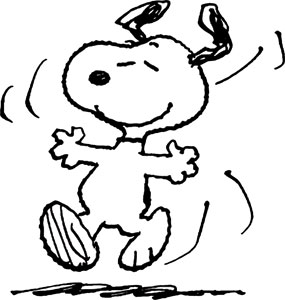285x300 Snoopy Dancing Clipart