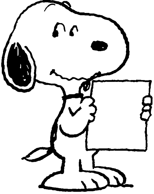 500x630 Snoopy Clipart Math