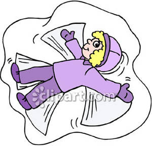 300x288 Girl Making A Snow Angel