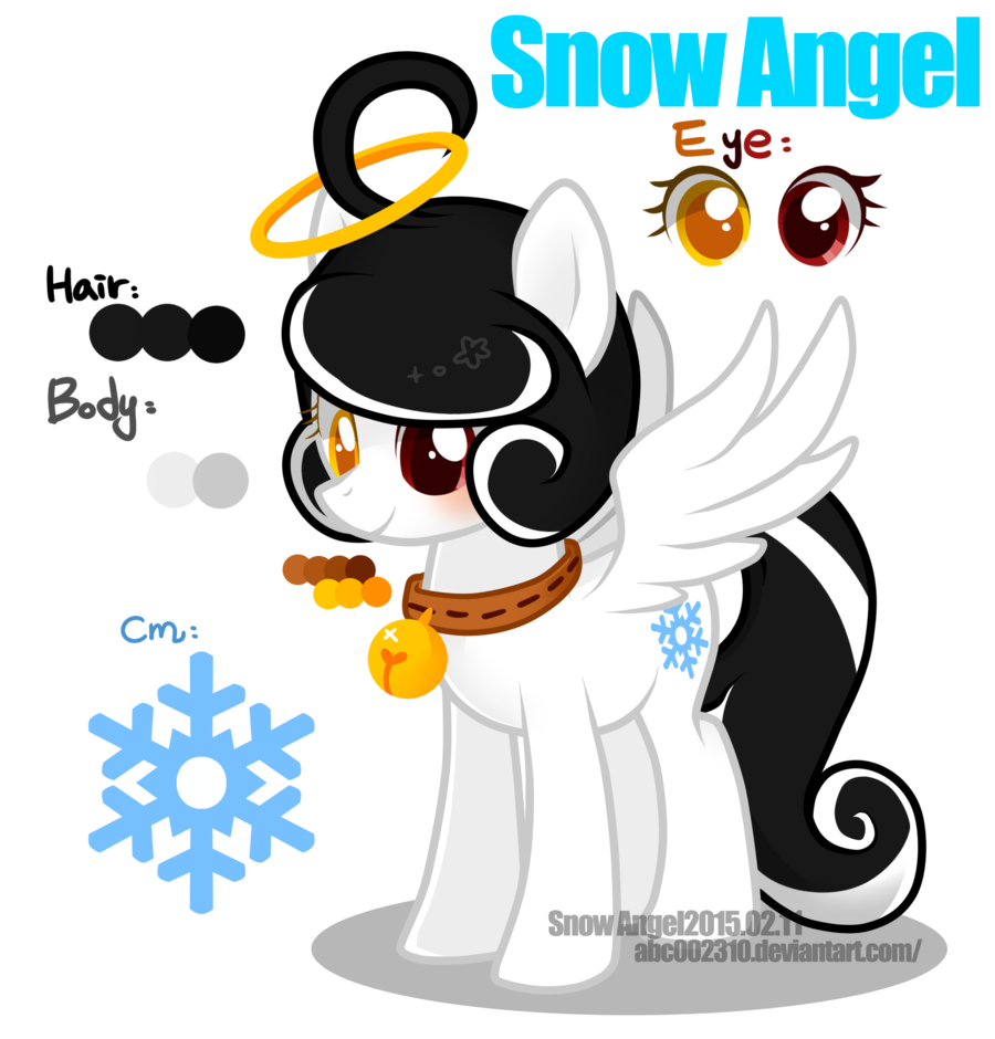 900x940 Mlp Oc Snow Angel By Abc002310