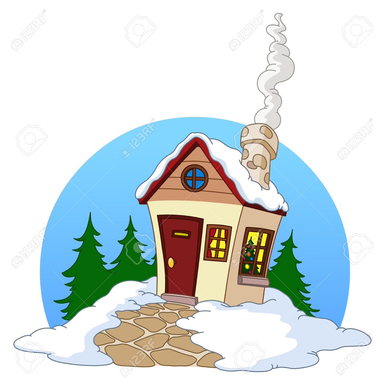 1300x1300 Snow Clipart Chimney