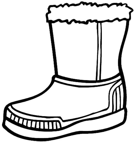 555x591 Boots Clipart Winter Shoe