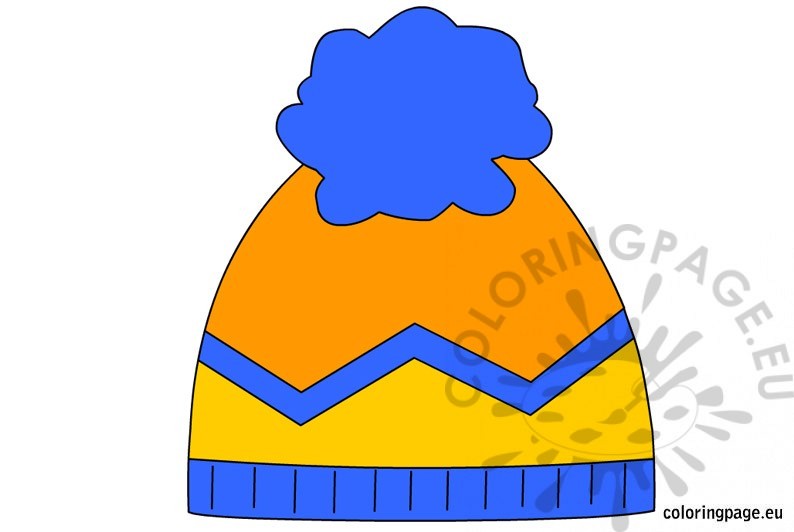 794x532 Winter Hat Coloring Page
