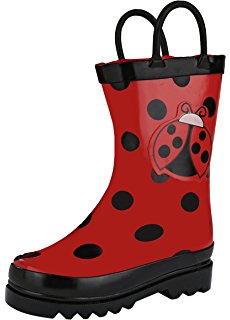 230x320 Kidorable Red Ladybug Natural Rubber Rain Boots