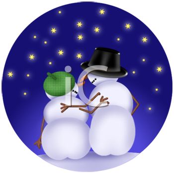 350x349 Christmas Background Of Snow People Sitting In Falling Snow