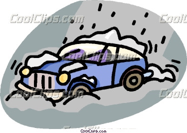 375x266 Car With Snow Car Clipart